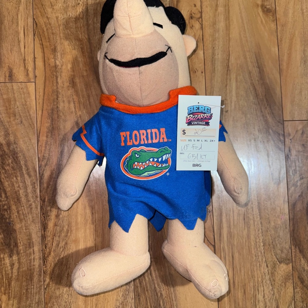 Hanna Barbera Plush Toy Kids OS Blue Good Florida Gators Fred Flintstone Tunic